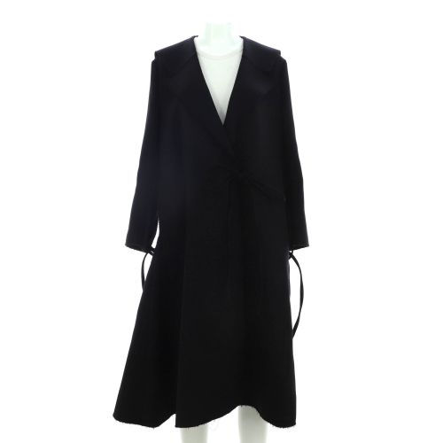 Tie-Up Coat Wool Blend