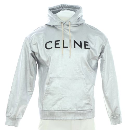 Logo Hoodie Metallic Cotton