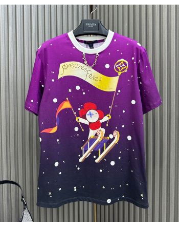 Louis Vuitton Women's Year Of The Dragon New Year Series T-shirts Purple