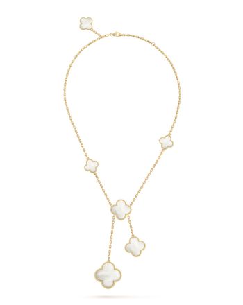 Van Cleef & Arpels Women's Magic Alhambra Necklace, 6 Motifs Golden