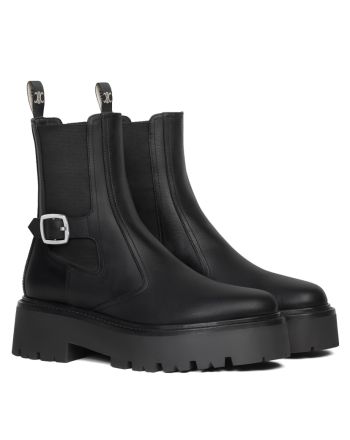 Celine Women's Bulky Chelsea Boot In Calfskin Black