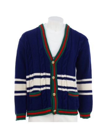 Women's La Societe Angelique Web Trim Cardigan Wool