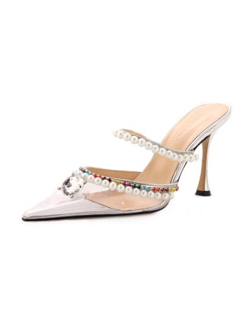 Women's Diamond of Elizabeth Ankle Strap Pumps PVC